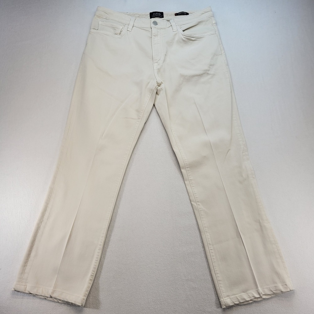 34‎ Heritage Charisma Pants Mens 35x30 Cream Classic Comfort Rise Luxury Stretch